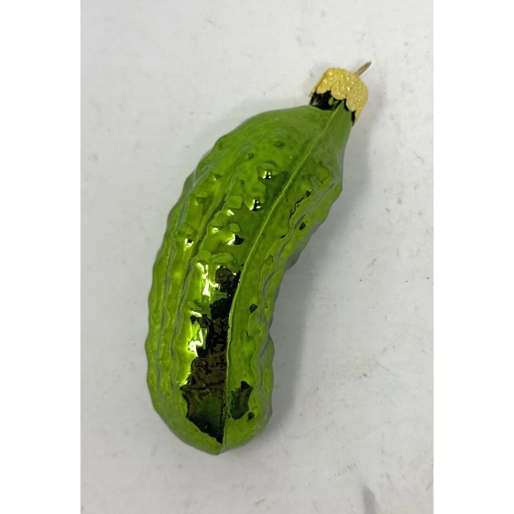 Kringle‎ Glass Pickle Ornament Kurt Adler Germany Christmas Tradition